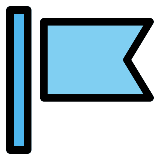 vlag Generic Outline Color icoon