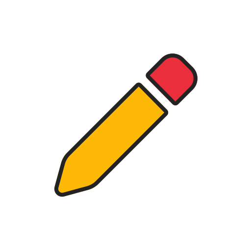 鉛筆 Generic Outline Color icon