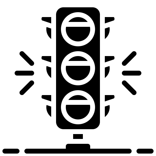 feux de circulation Generic Glyph Icône