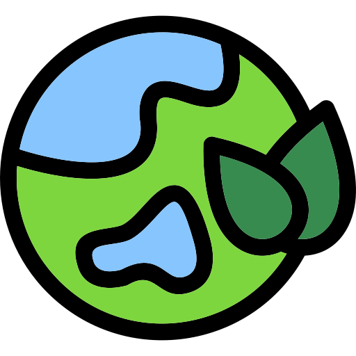 planeta verde Generic Outline Color icono