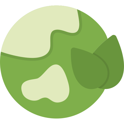 zielona planeta Generic Flat ikona