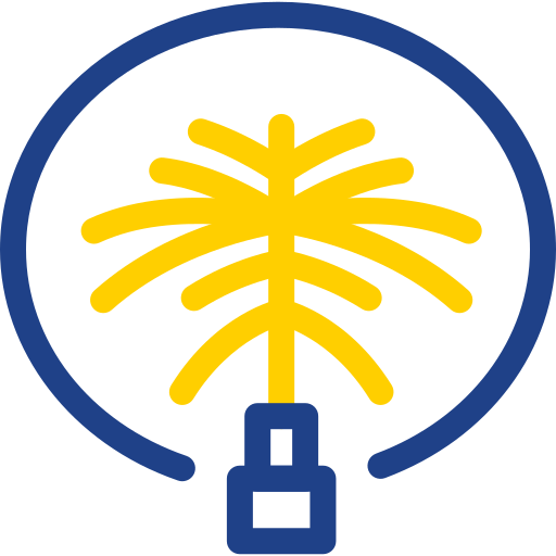 Palm jumeirah Generic Outline Color icon