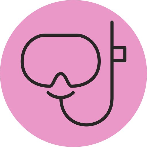 Diving mask Generic Rounded Shapes icon