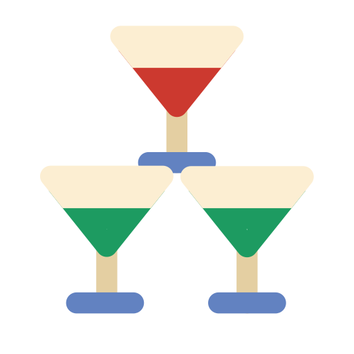 cocktail glas Generic Flat icon