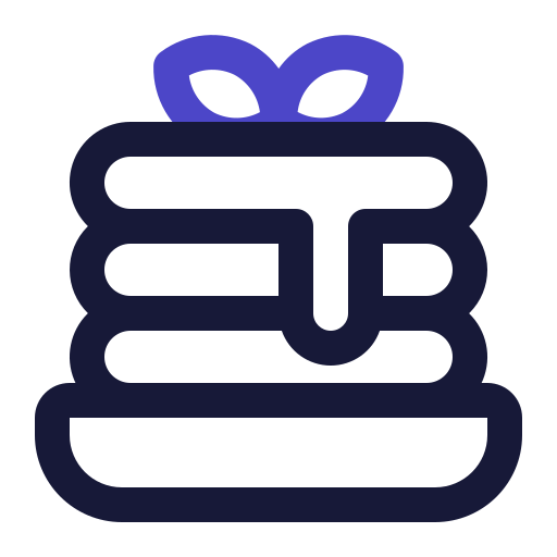 Pancake Generic Outline Color icon