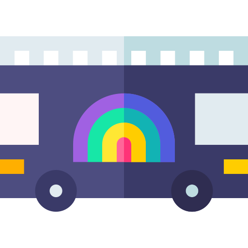 Автобус Basic Straight Flat иконка