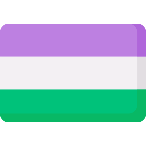 genderqueer Special Flat ikona
