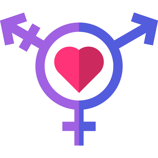transgender Basic Straight Flat icon