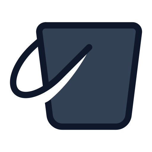 버킷 Generic Outline Color icon