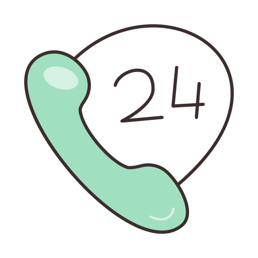 24 stunden geöffnet Generic Hand Drawn Color icon