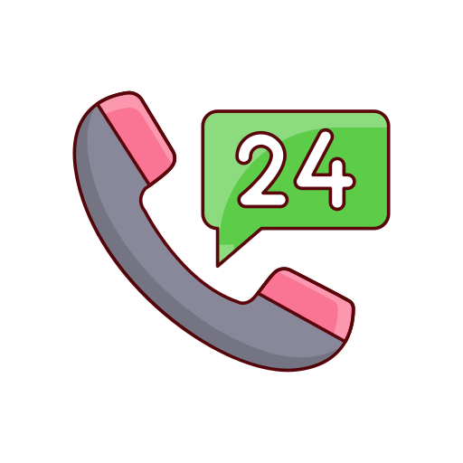 24 시간 Vector Stall Lineal Color icon