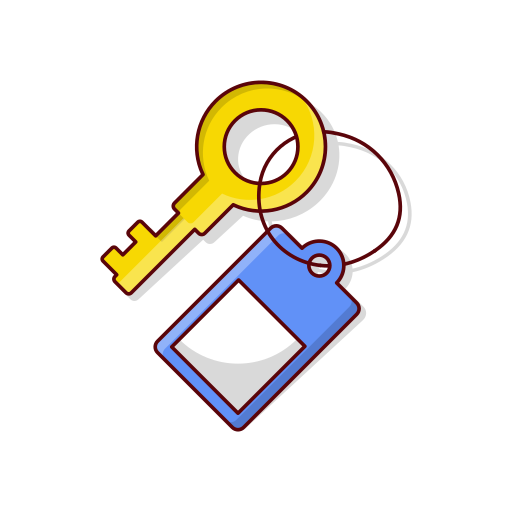 llave de la habitación Vector Stall Lineal Color icono