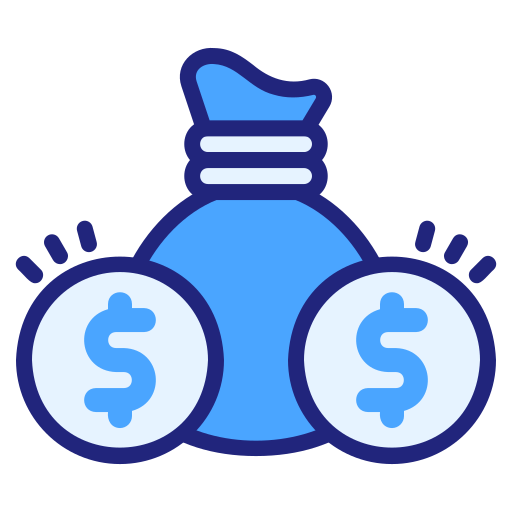 Money bag Generic Blue icon