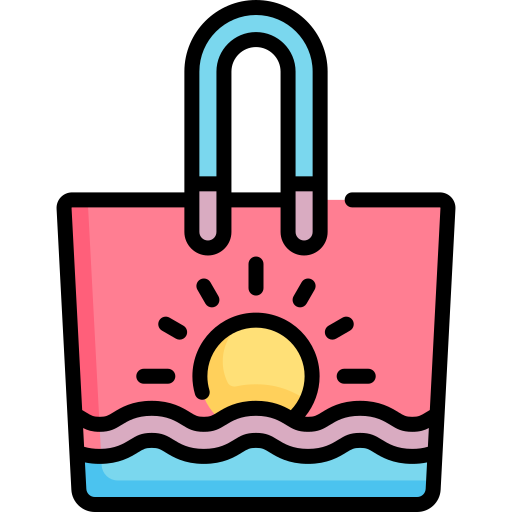 Beach bag Special Lineal color icon