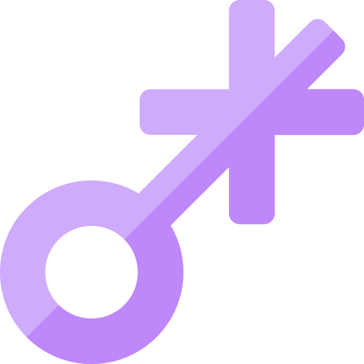 genderqueer Basic Rounded Flat icon