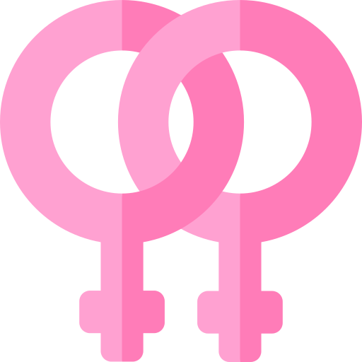 Lesbian Basic Rounded Flat icon