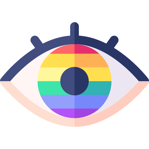 ojo Basic Rounded Flat icono