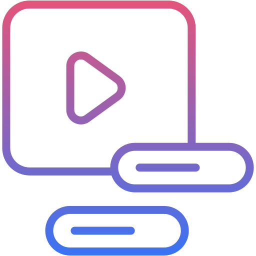 비디오 마케팅 Generic Gradient icon