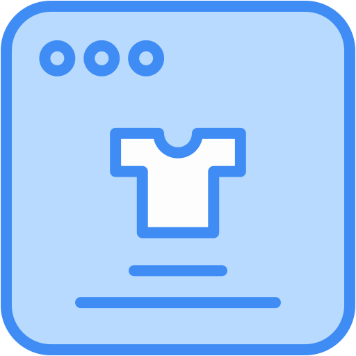 E-commerce Generic Blue icon