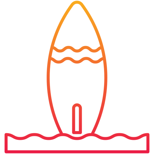 deska surfingowa Generic Gradient ikona