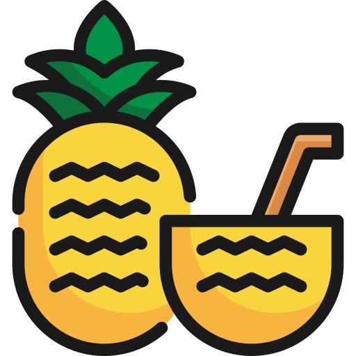 ananas sap Generic Outline Color icoon