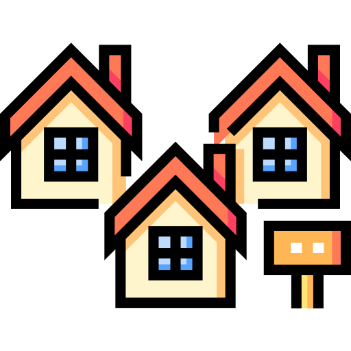 居住の Detailed Straight Lineal color icon