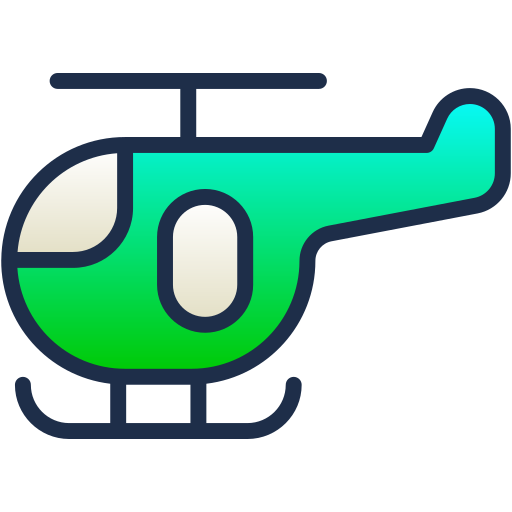 helicóptero Generic Lineal Color Gradient icono