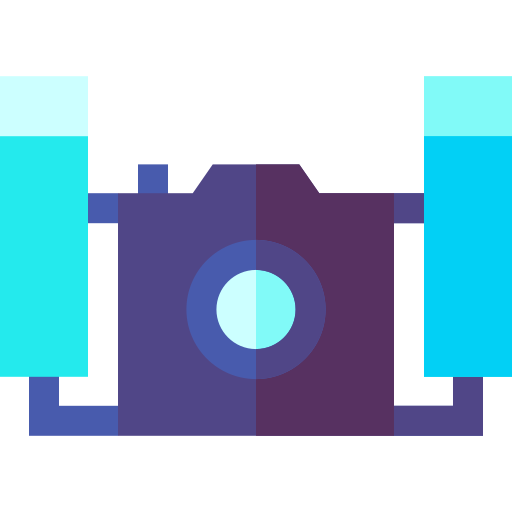 unterwasserkamera Basic Straight Flat icon