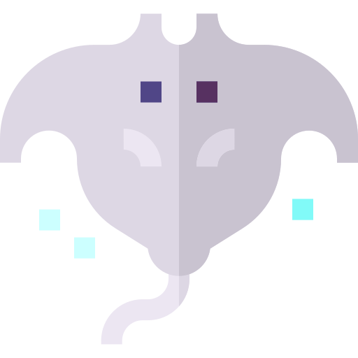 Manta ray Basic Straight Flat icon