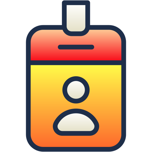 tarjeta de identificación Generic Lineal Color Gradient icono