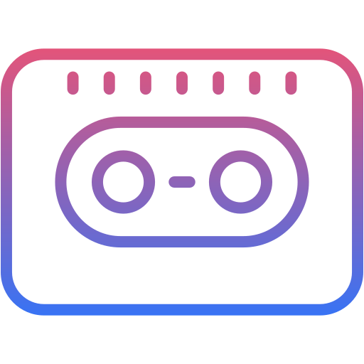 Tape recorder Generic Gradient icon