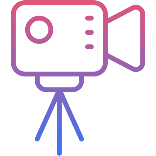Movie camera Generic Gradient icon