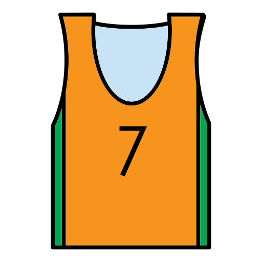 basketbal shirt Generic Outline Color icoon