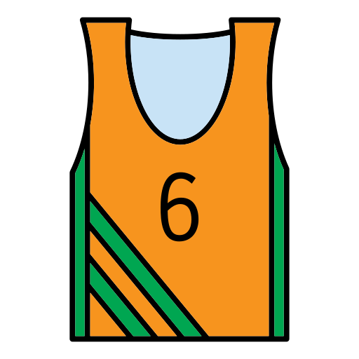 Баскетбольная майка Generic Outline Color иконка