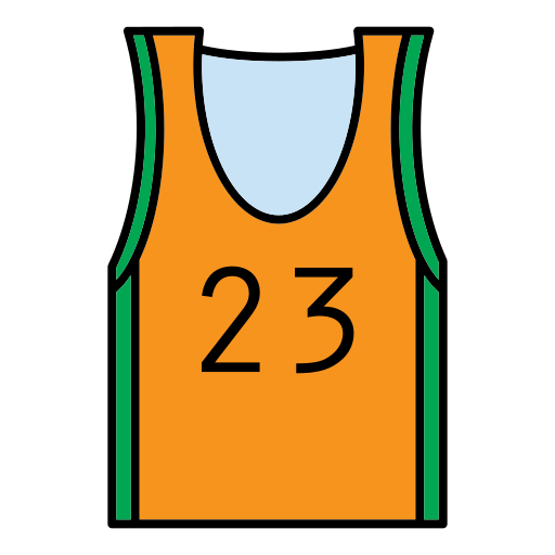 maglia da basket Generic Outline Color icona
