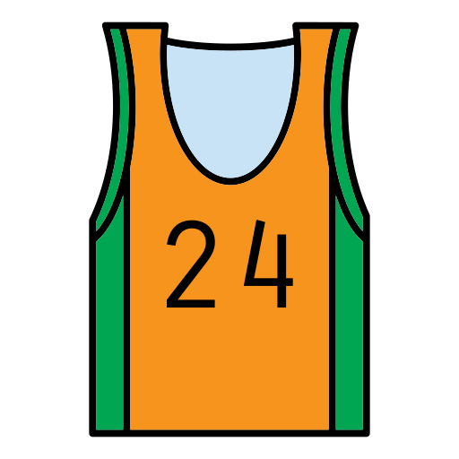バスケットボールジャージ Generic Outline Color icon