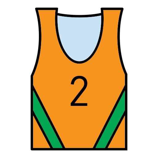 maglia da basket Generic Outline Color icona