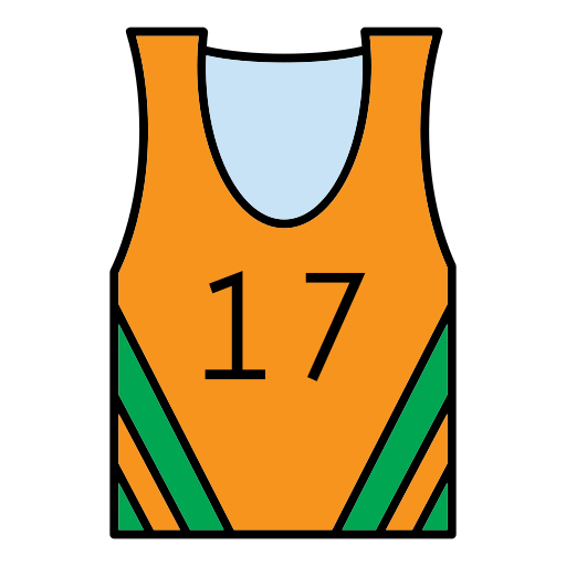 Баскетбольная майка Generic Outline Color иконка