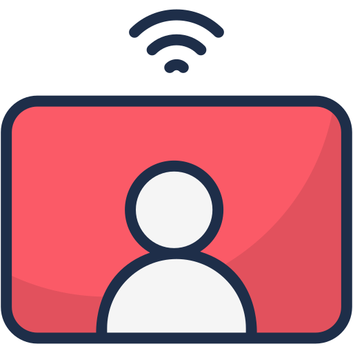 Live broadcast Generic Outline Color icon