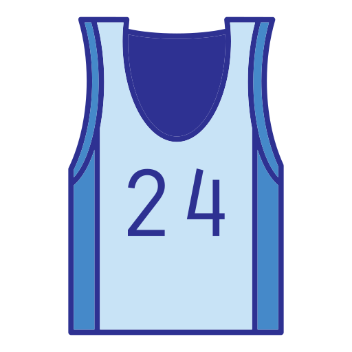 camiseta de baloncesto Generic Blue icono