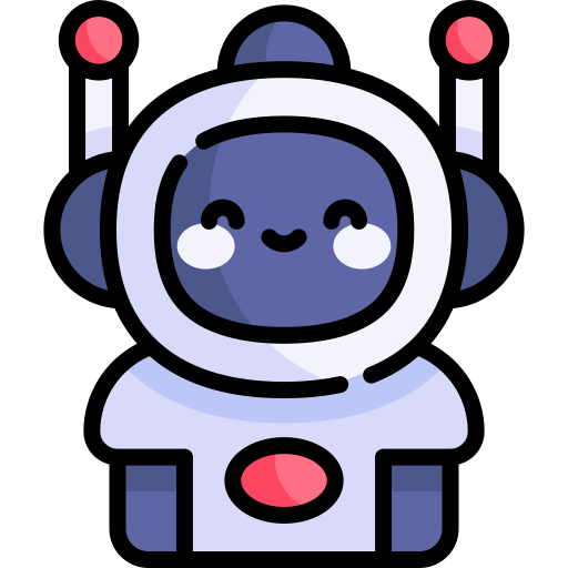 ロボット Kawaii Lineal color icon