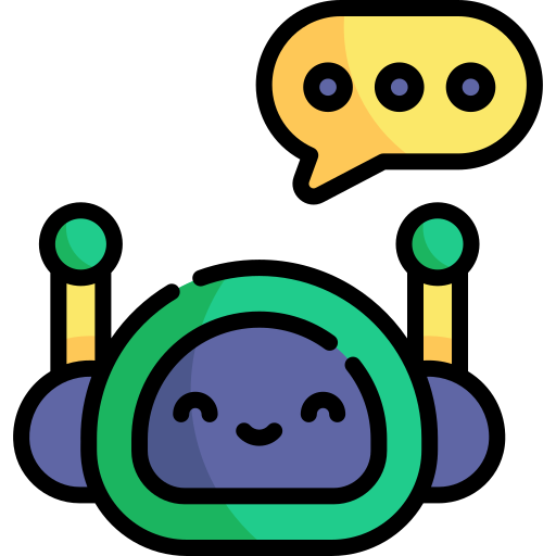 チャットボット Kawaii Lineal color icon