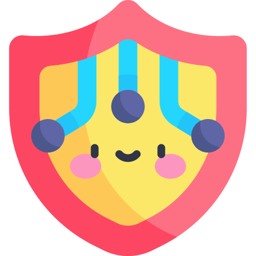 Cyber security Kawaii Flat icon