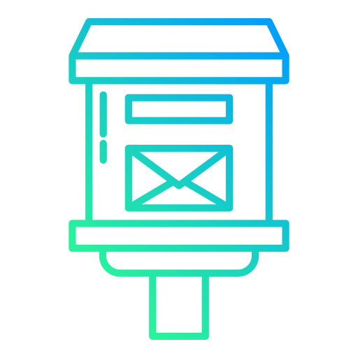 brievenbus Generic Gradient icoon