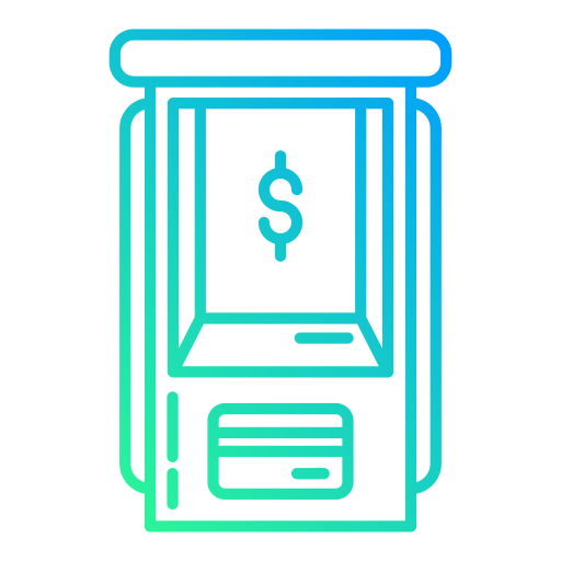 geldautomaat Generic Gradient icoon