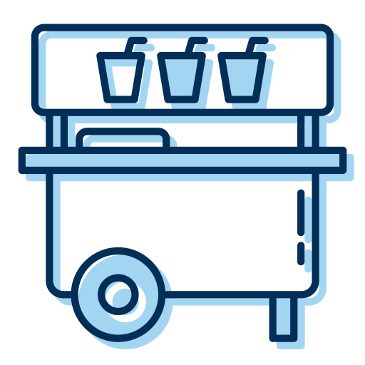 Food cart Generic Blue icon