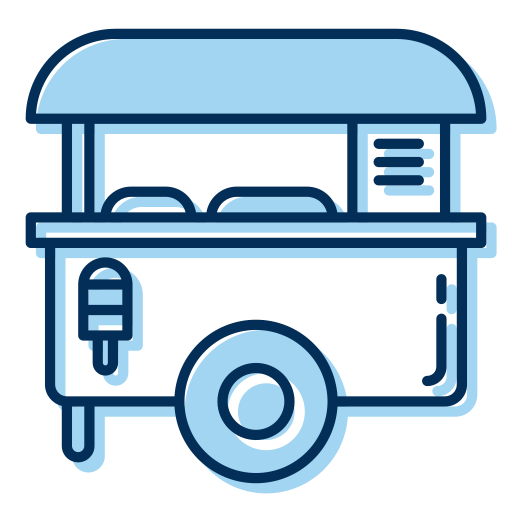 carrito de comida Generic Blue icono