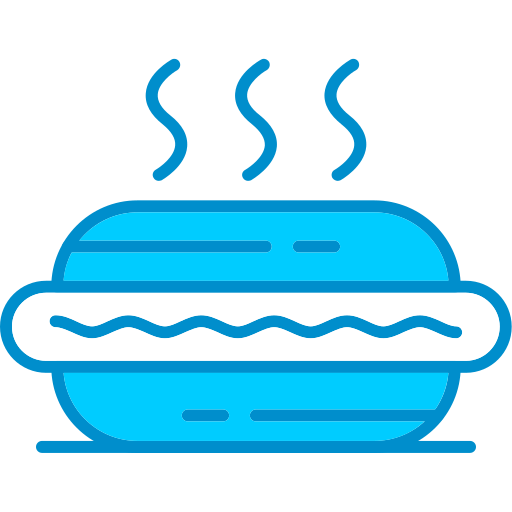 Hot dog Generic Blue icon