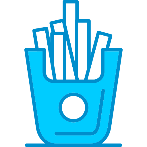 pommes frittes Generic Blue icon