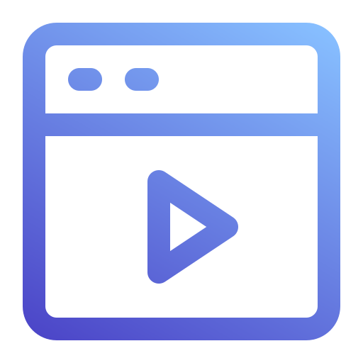 vídeo marketing Generic Gradient icono